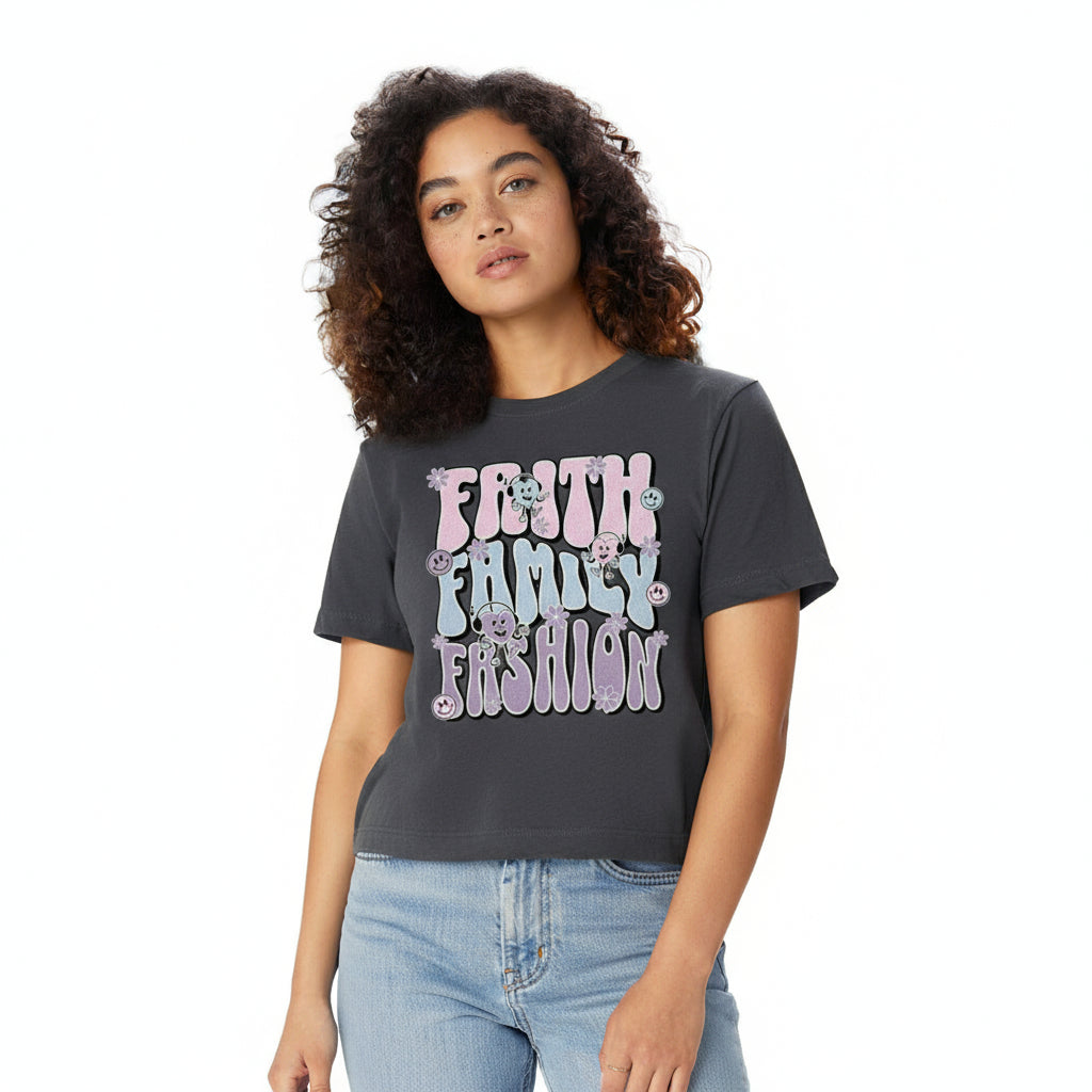 Faith+Family+Fasion Crop Tee