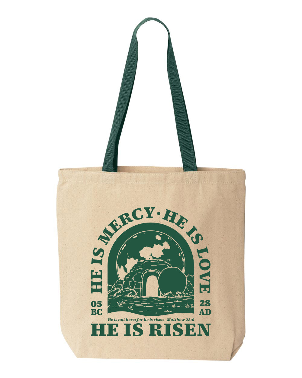 He is Risen Canvas Tote Bag